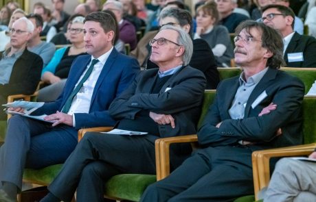 Der Musik-Campus als Teil der Stadtentwicklung. Präsenation in der Aula des Schlosses am 15.1.2020, Foto: Jörg Kersten